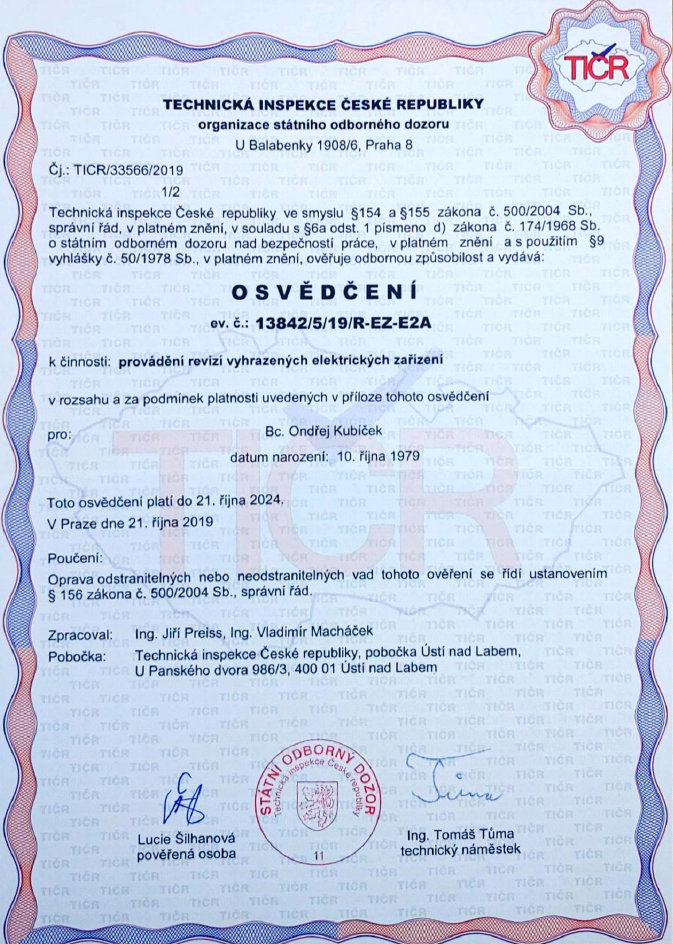 elektro-certifikát